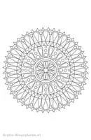 Mandalas Geo kleurplaat 29